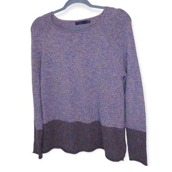 Prana Astrid Colorblock Side Zip Sweater Cotton - Picture 3 of 6